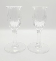 Vtg Waterford Crystal Carina Pattern Candle Holders Set Candlesticks 5 Inches  - £25.21 GBP