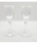 Vtg Waterford Crystal Carina Pattern Candle Holders Set Candlesticks 5 I... - £25.11 GBP