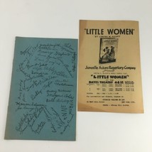 1938 Juvenile Actors&#39; Repertory Company Bayes Theatre 44 St. &#39;Little Women&#39; - £37.36 GBP
