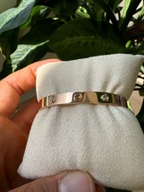 CARTIER LOVE BRACELET 4 DIAMOND 18K ROSE GOLD Size 16 W/BOX &amp; CERT  - B4008 - $9,209.50