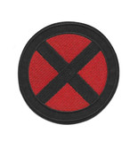 X-MEN IRON ON PATCH 3.75&quot; Red Black X Comic Book Super Hero Embroidered ... - €3,35 EUR