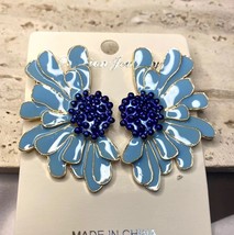 Vintage Temperament Metal Flower Stud Earrings for Woman Jewelry Accessories - £7.82 GBP
