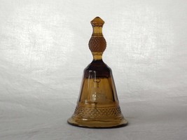 Viking Glass Mount Vernon Brown Hand Bell #7836, Diamond Point, Dinner B... - $37.00