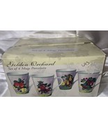 Mugs Golden Orchard Mugs Set of 4 Porcelain Mugs NIB  - $35.64