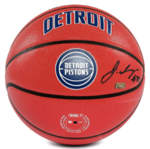 JADEN IVEY Autographed Pistons 75th Anniversary City Edition Basketball ... - £213.02 GBP