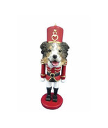 Australian Shepherd Aussie Toy Soldier Nutcracker Dog Christmas Ornament - $14.99