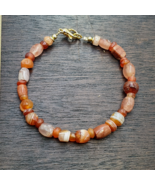 Antico bracciale antico in agata corniola perline #jn-br4 - $110.63
