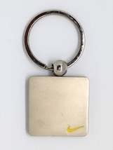 Nike Double Sided Swoosh Silver Metal Keychain Key Ring - RARE Vintage - £22.70 GBP