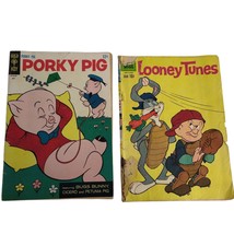 Vtg Dell Looney Tunes Sept 1960 &amp; Porky Pig July 1966  Silver Age Comic Books - $15.48