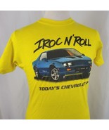 Vintage Chevy Camaro IROC T-Shirt Medium Single Stitch Two Sided Deadsto... - $54.99