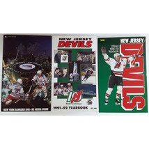 New Jersey Devils Hockey New York Rangers Lot Of 3 1990&#39;s Yearbooks Guides - £15.76 GBP