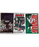New Jersey Devils Hockey New York Rangers Lot Of 3 1990&#39;s Yearbooks Guides - $25.97 CAD