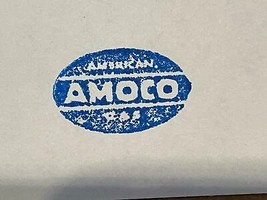 Vintage Amoco Printing Plate Block Letterpress Stamp Gas Oil Advertising - £18.87 GBP
