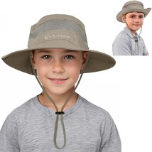 Zando Kids Sun Hat Outdoor Upf 50+ Boys Sun Hat Wide Brim Kids Fishing B... - £35.48 GBP