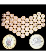 34 Pcs 6 Euros Full Set Erotic Sexy Positions 2.5 mm Metal Coin Collection - $74.15