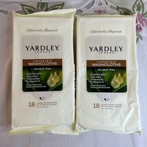 (2) Yardley of London Disposable Washcloths Large 18-count Clean Camping... - $12.44 CAD