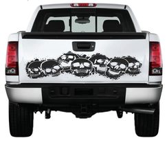 AnyStickerYouWant - Huge Badass Wicked Skull Truck Tailgate Vinyl Decal Sticker  - £63.84 GBP