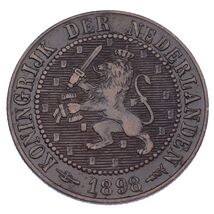 1898 Netherlands 2 1/2 Cent XF Condition KM #108.2 - $899.86 MXN