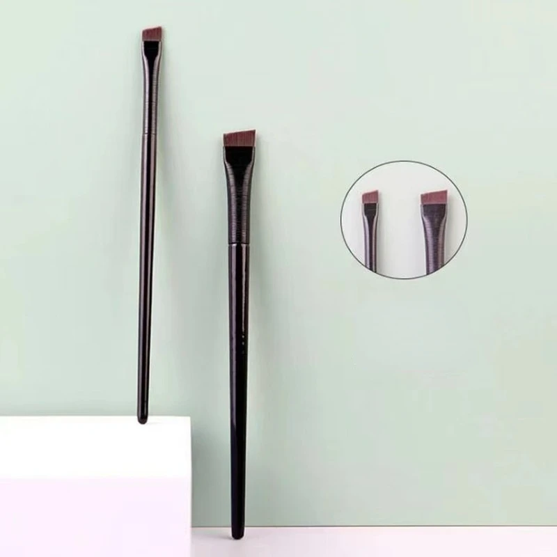 House Home Thin Eyeliner Makeup Brush Set Fine Liner Brushes Professional Angled - £19.95 GBP