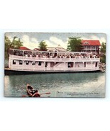 Postcard c1910 Steamboat White River Lain Business Annual Outing Indiana... - £14.01 GBP