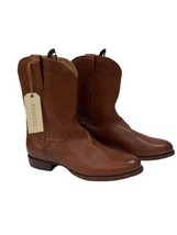 New In Box Tecovas The Earl Men’s Roper Boots Brown/ Cognac Leather Size 12 EE - £211.49 GBP