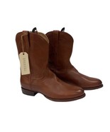 New In Box Tecovas The Earl Men’s Roper Boots Brown/ Cognac Leather Size 12 EE - $262.35