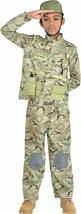 Combat Soldier Camo Army Military Troop Halloween Child Costume Large 12-14 - £31.00 GBP