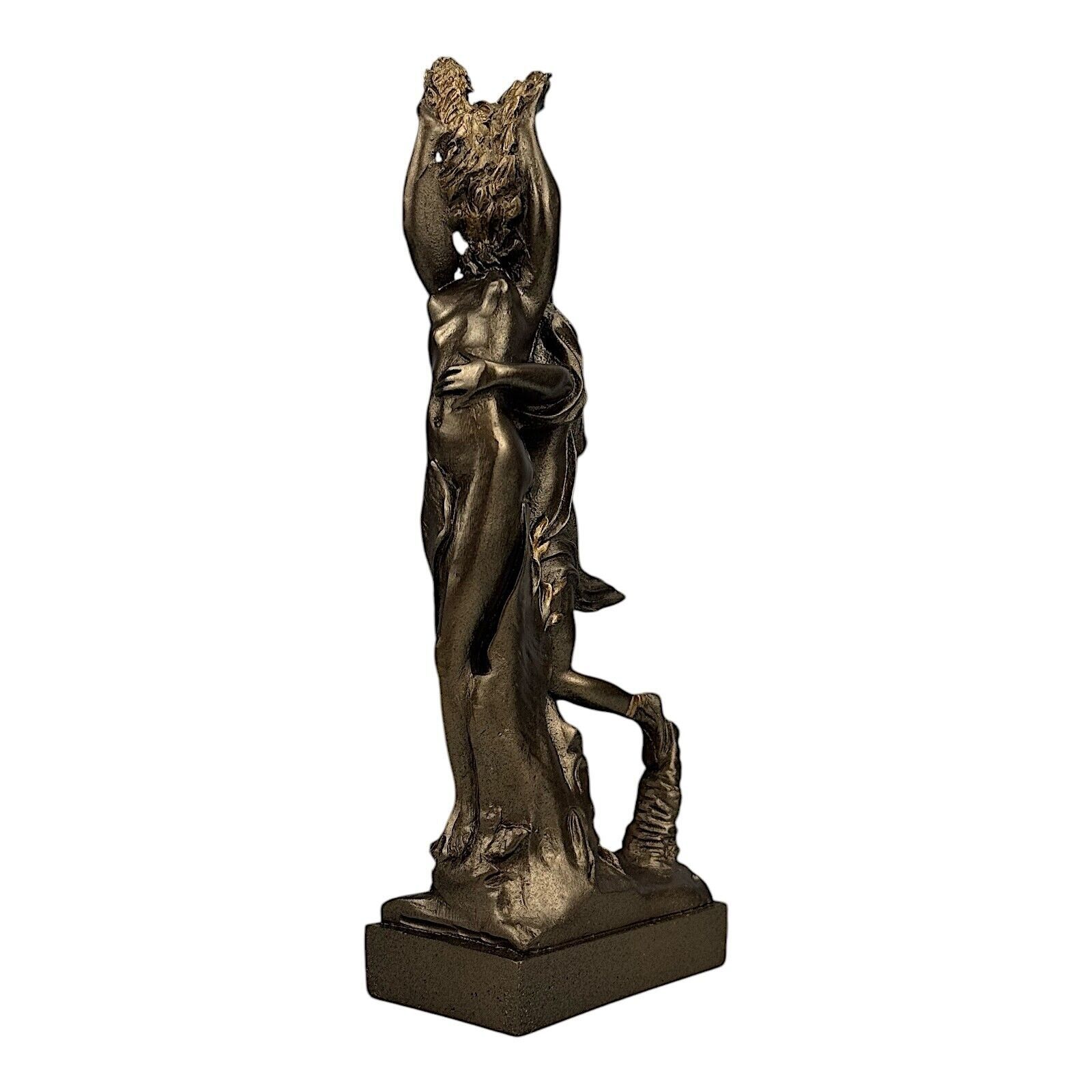 Apollo & Daphne Bernini Greek Roman Nude God Cast Alabaster Statue Bronze Effect Item image 4