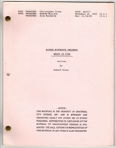 *ALFRED HITCHCOCK PRESENTS - BEAST IN VIEW (1986) Final Revised Script 1... - $102.67 CAD