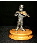 Ron Lee Band Collection Hobo Clown Playing Fiddle Fine Pewter Figurine o... - £19.65 GBP