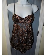 Victoria&#39;s Secret Very Sexy Cheetah Print Sheer Lingerie Size M EUC - $469.61 MXN
