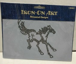 Iron-On Horse Rhinestud Rhinestones Studs New - $32.74 MXN