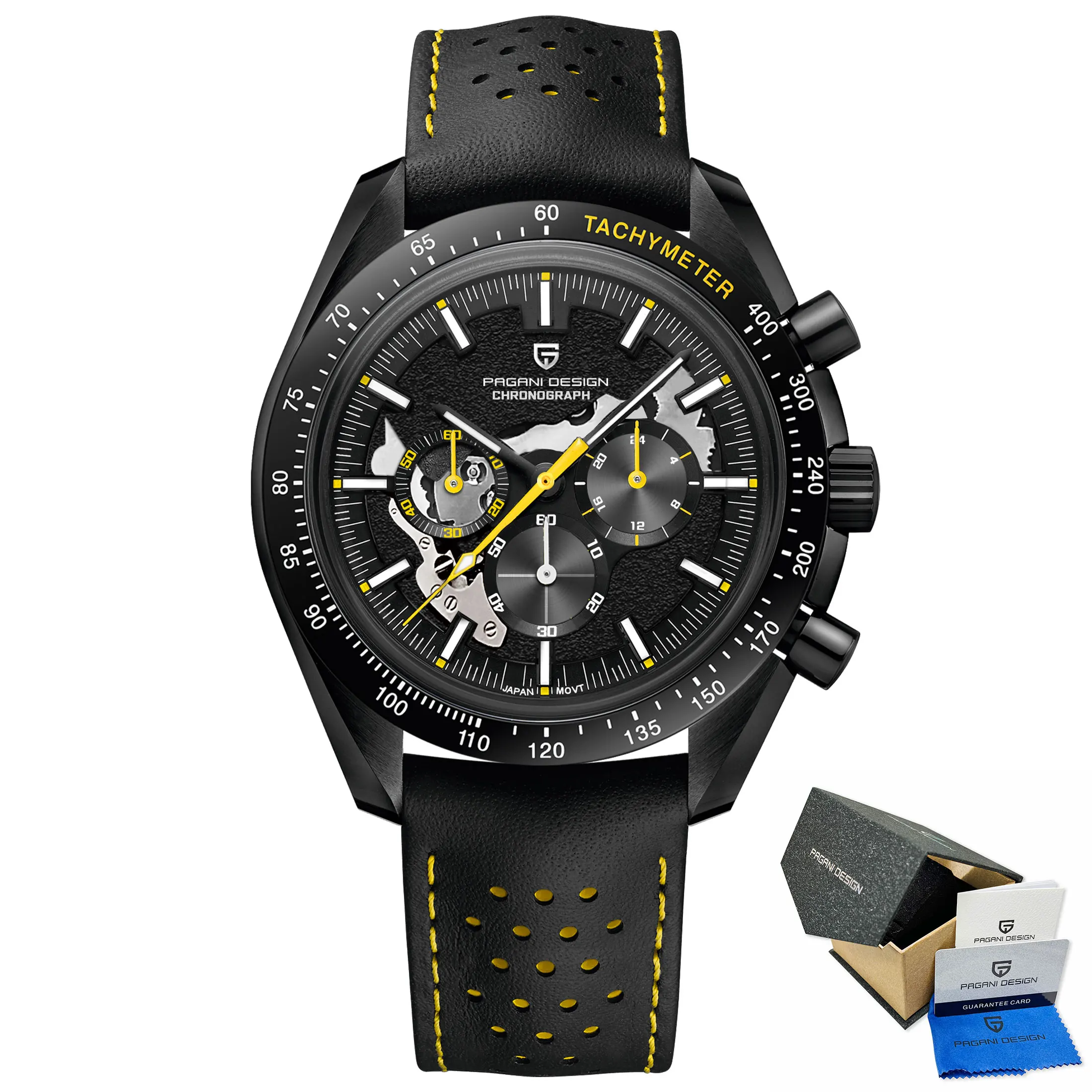 Moon Dark Men&#39;s Watches Luxury Quartz Watches For Men Multi-function Spo... - £191.23 GBP