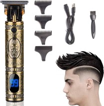 Men&#39;S Daydayone Professional Outline Hair Trimmer, T Blade Trimmer Zero Gapped - $44.93