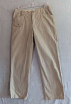 Columbia Women&#39;s Chino Slacks Pants Size 10 Light Beige Cotton 32&quot; x 33&quot; - £10.28 GBP