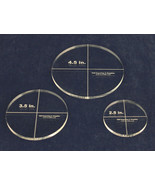 3 Piece Circle Template Set - Actual Size  2.5, 3.5, 4.5 Inches  1/4&quot; Thick - £18.38 GBP