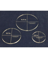 3 Piece Circle Template Set - Actual Size  2.5, 3.5, 4.5 Inches  1/4" Thick - $22.74