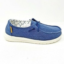 Hey Dude Wendy Sparkling Denim Youth Slip On Walking Comfort Shoes - £31.46 GBP