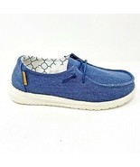 Hey Dude Wendy Sparkling Denim Youth Slip On Walking Comfort Shoes - £31.41 GBP