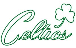 BOSTON CELTICS NBA OLD VINTAGE LOGO ON METAL SIGN 12X8IN RARE M - $34.72 CAD