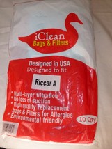 iClean Package of 10 Riccar Type A Vacuum Bags -- High Quality -- Factor... - $13.95