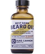 Duke Cannon Redwood Scent 3 oz Best Damn Men&#39;s Beard Oil Mustache Groom NEW - $27.87 CAD