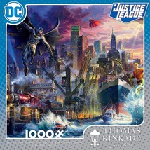 Thomas Kinkade Justice League 1000 Pc Jigsaw Puzzle DC Comics 26x19 Batm... - £10.59 GBP