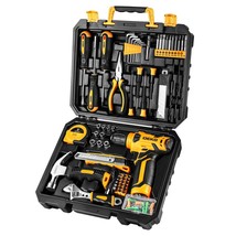 126 Piece Power Tool Combo Kits With 8V Cordless Drill, 10Mm 3/8&#39;&#39; Keyle... - £73.53 GBP