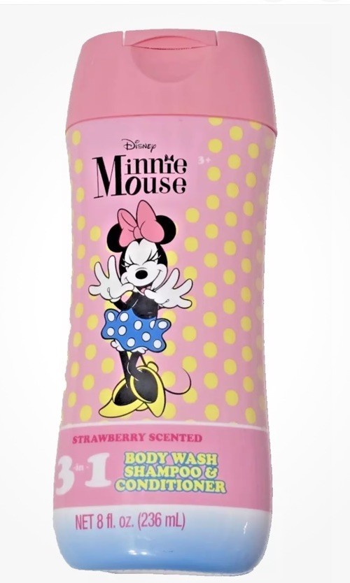 Minnie Mouse Kids 3-in-1 Shampoo/Conditioner/Body Wash with Strawberry S... - $10.77