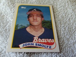 1989 John Smoltz Topps Rookie # 382 Braves Baseball Gem Mint !! - $39.99