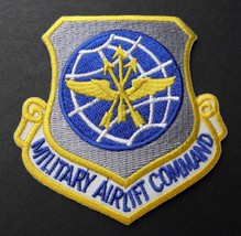 Usa Air Force Military Airlift Command Shield Emblem Patch 3 X 3 Inches - £4.27 GBP