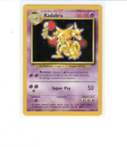 Kadabra Base Set 32/102 Uncommon Pokemon Card Unlimited Edition NM - £4.44 GBP