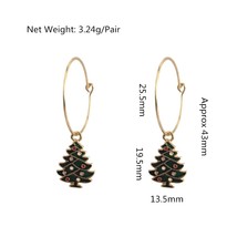 New Fashion Christmas Jewelry Cute Xmas Decoration Earrings Gold and Silver Colo - £6.61 GBP