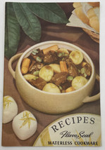 Recipes Flavo Seal Waterless Cookware Cookbook Vintage Booklet Paperback 1952 - £9.79 GBP
